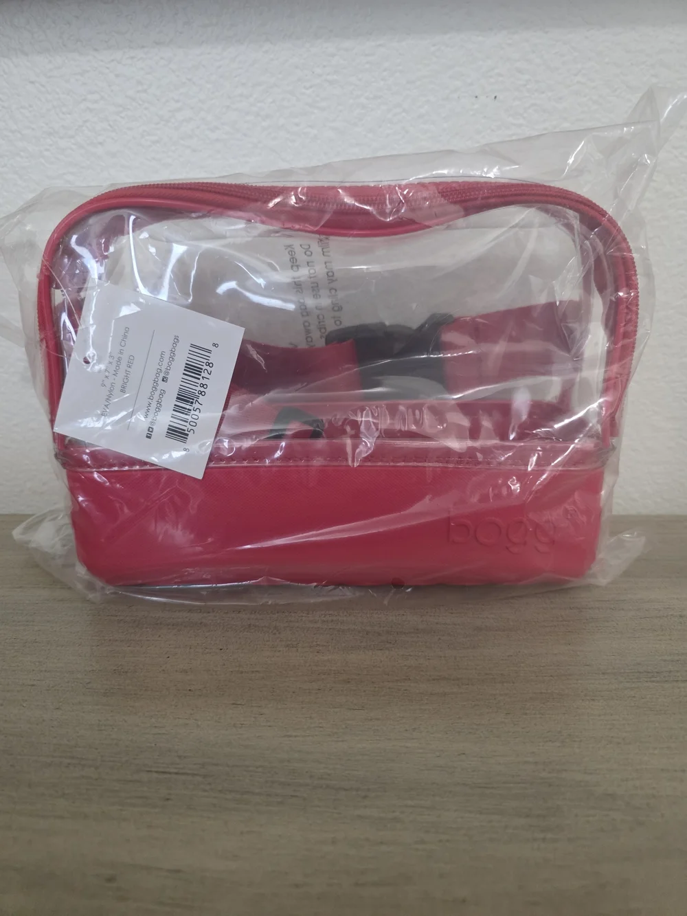 Bogg Stadium Bag Clear Red Belt Bag